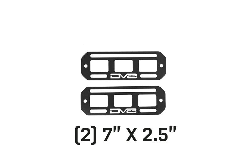 DV8 Offroad Universal Molle Panels - 7In x 2.5In PAIR - Installation View