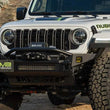 Load image into Gallery viewer, DV8 Offroad Universal Quick Release D-Ring License Plate Mount - Side View