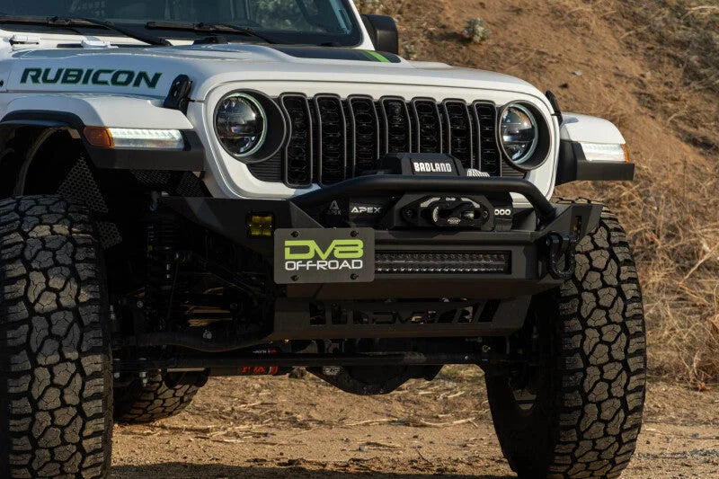 DV8 Offroad Universal Quick Release D-Ring License Plate Mount - Installation View