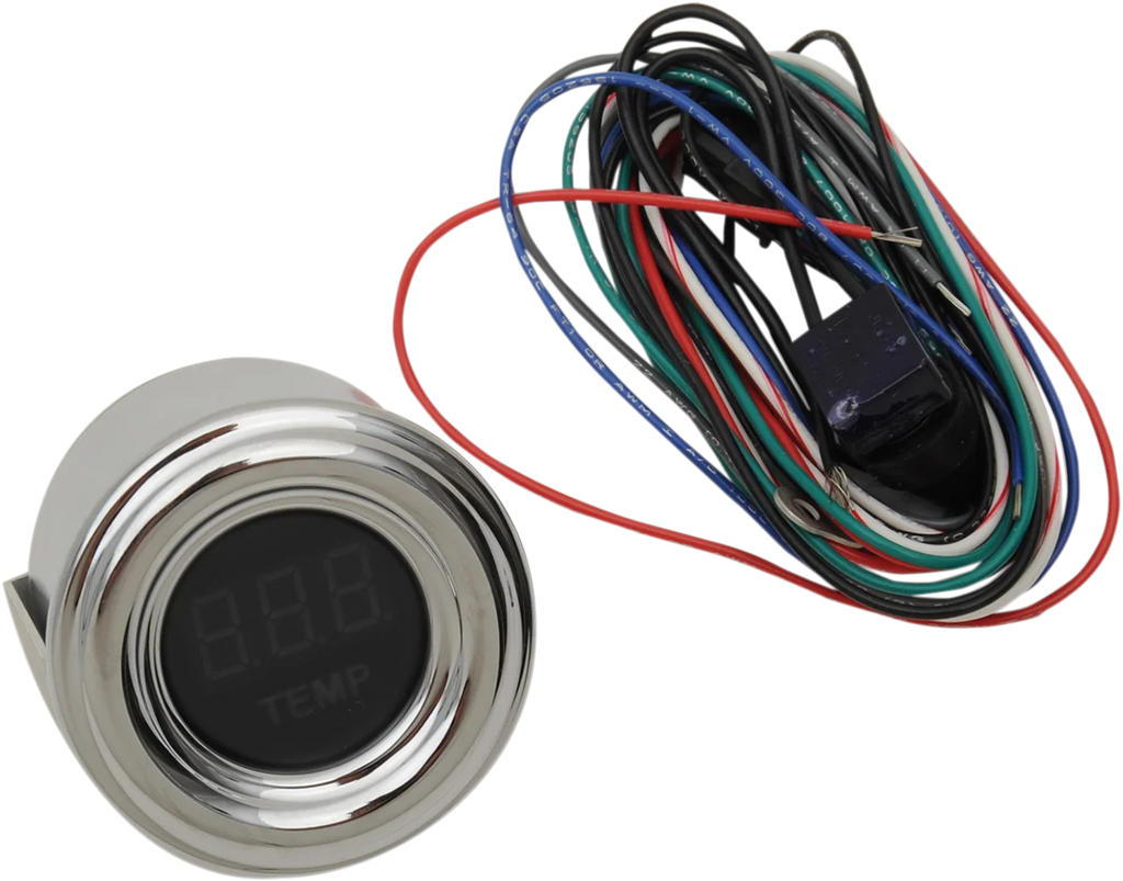 Dakota Digital 1-7/8" MPH 4000 Series Oil Temperature Gauge - Red Display MCL-4073R - Main Product View