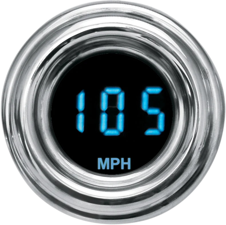 Dakota Digital 1-7/8" MPH 4000 Series Oil Temperature Gauge - Red Display MCL-4073R - Side View