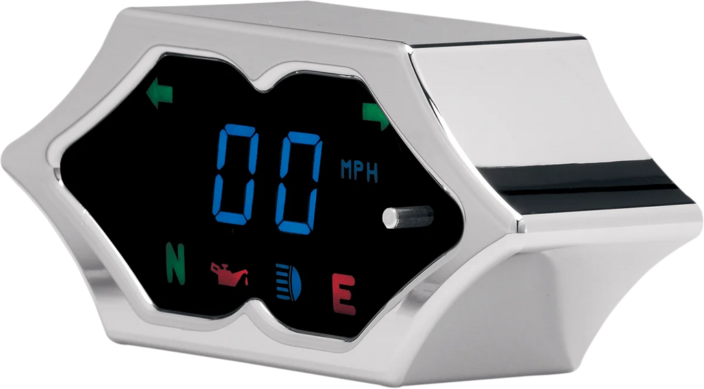Dakota Digital 5000 Series Wave Speedometer - Black - 2" H x 4.25" W MCL-5100-K - Side View