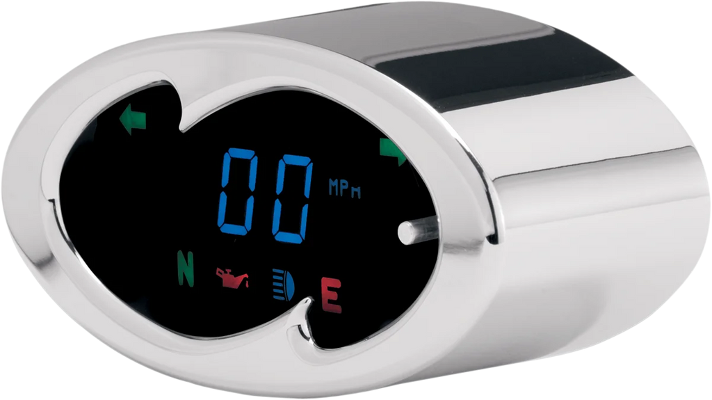 Dakota Digital 5000 Series Wave Speedometer - Chrome - 2" H x 4.25" W MCL-5100 - Main Product View