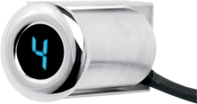 Load image into Gallery viewer, Dakota Digital Auto Programming Gear Indicator - Fairing Flush Mount - Chrome - Blue Display PGR-1000-F - Main Product View