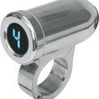 Load image into Gallery viewer, Dakota Digital Auto Programming Gear Indicator - Fairing Flush Mount - Chrome - Blue Display PGR-1000-F - Side View
