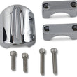 Load image into Gallery viewer, Dakota Digital Chrome Clamp Mount - For 1" T-Bar/Riser Handlebar BKT-5001 - Main Product View