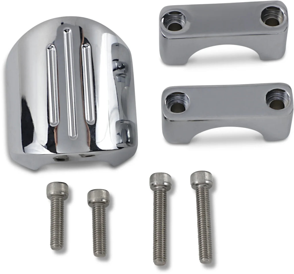 Dakota Digital Chrome Clamp Mount - For 1" T-Bar/Riser Handlebar BKT-5001 - Main Product View