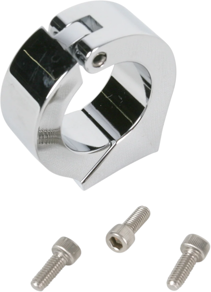Dakota Digital Clamp Mount - For 1.25" Handlebar - 3-3/8" Gauge Cups - Chrome BKT-3325 - Main Product View