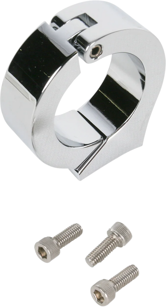 Dakota Digital Clamp Mount - For 1.50" Handlebar - 3-3/8" Gauge Cups - Chrome BKT-3350 - Main Product View