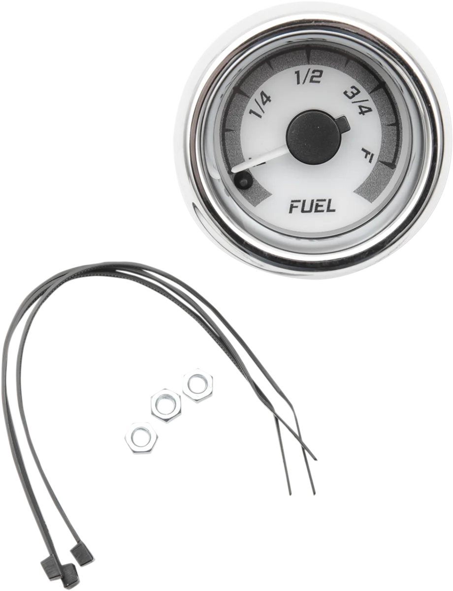 Dakota Digital Fuel Gauge - Chrome MVX-8K-F-KG-C - Side View