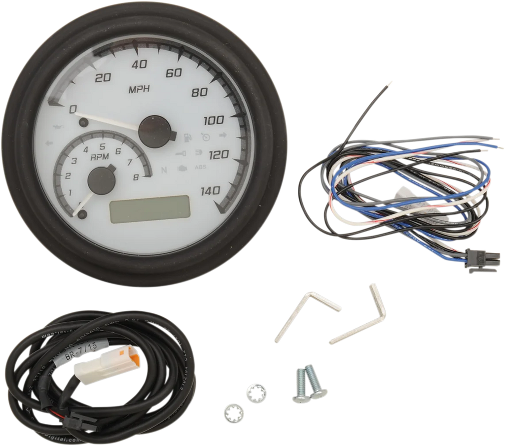 Dakota Digital MVX Series Analog Gauge System - White/Gray/Black MVX-2011-WG-K - Main Product View