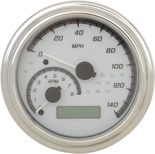 Load image into Gallery viewer, Dakota Digital MVX Series Analog Gauge System - White/Gray/Chrome MVX-2011-WG-C - Main Product View