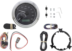 Dakota Digital MXV Series Analog Gauge System - Black/Gray/Chrome MVX-2002-KG-C - Main Product View
