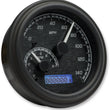 Load image into Gallery viewer, Dakota Digital MXV Series Fatbob Analog/Digital Gauge System - Black/Gray/Black MVX-2004-KG-K - Side View