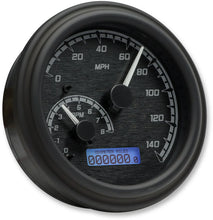 Load image into Gallery viewer, Dakota Digital MXV Series Fatbob Analog/Digital Gauge System - Black/Gray/Black MVX-2004-KG-K - Side View