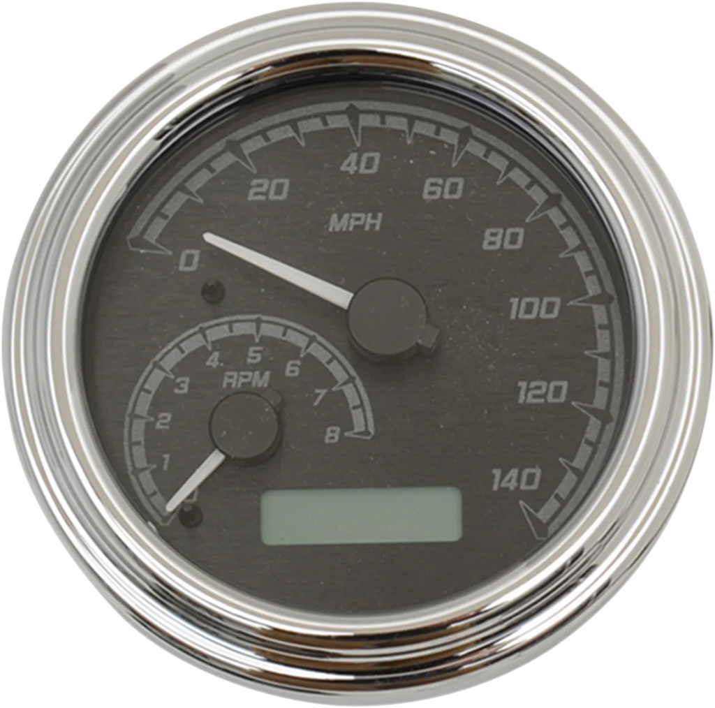 Dakota Digital MXV Series Fatbob Analog/Digital Gauge System - Black/Gray/Chrome MVX-2004-KG-C - Main Product View