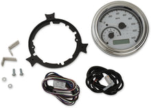Load image into Gallery viewer, Dakota Digital MXV Series Fatbob Analog/Digital Gauge System - White/Gray/Chrome MVX-2004-WG-C - Main Product View
