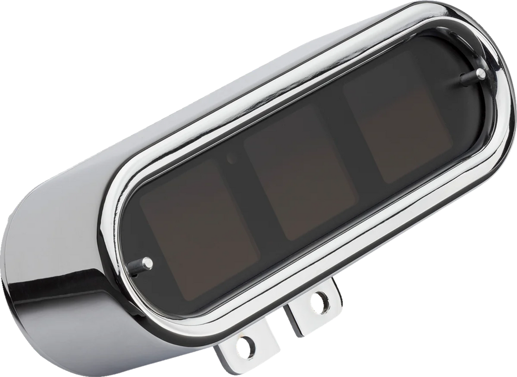 Dakota Digital Speedometer - Oval - Chrome - '14+ MLX-9414 - Side View