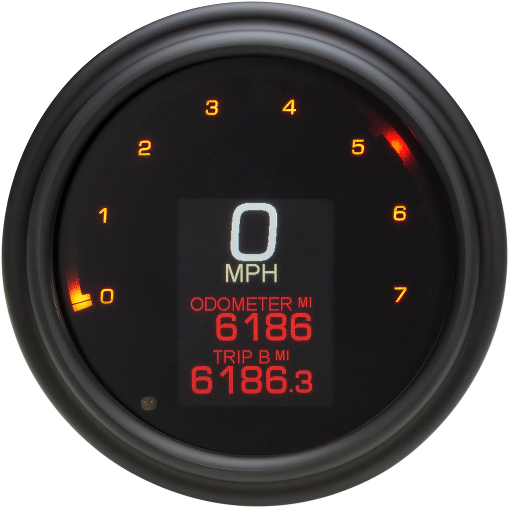 Dakota Digital Tank Speedometer - Black Bezel - 4.5" MLX-2000-K - Main Product View