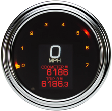 Load image into Gallery viewer, Dakota Digital Tank Speedometer - Black Bezel - 4.5" MLX-2000-K - Installation View