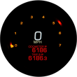 Load image into Gallery viewer, Dakota Digital Tank Speedometer - Black Bezel - 4.5" MLX-2004-K - Back View