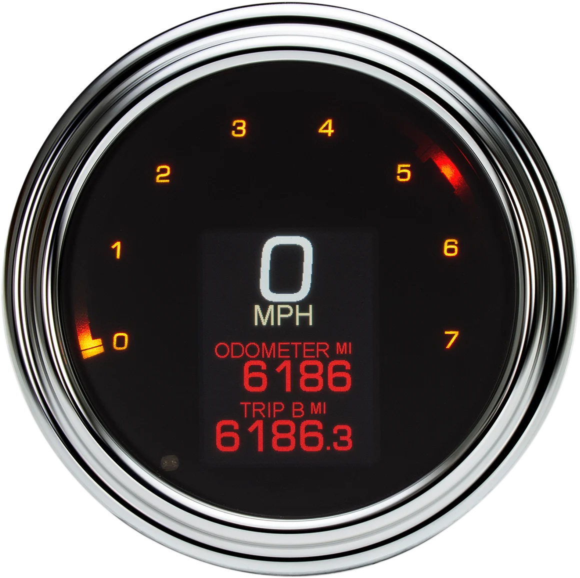 Dakota Digital Tank Speedometer - Chrome Bezel - 4.5