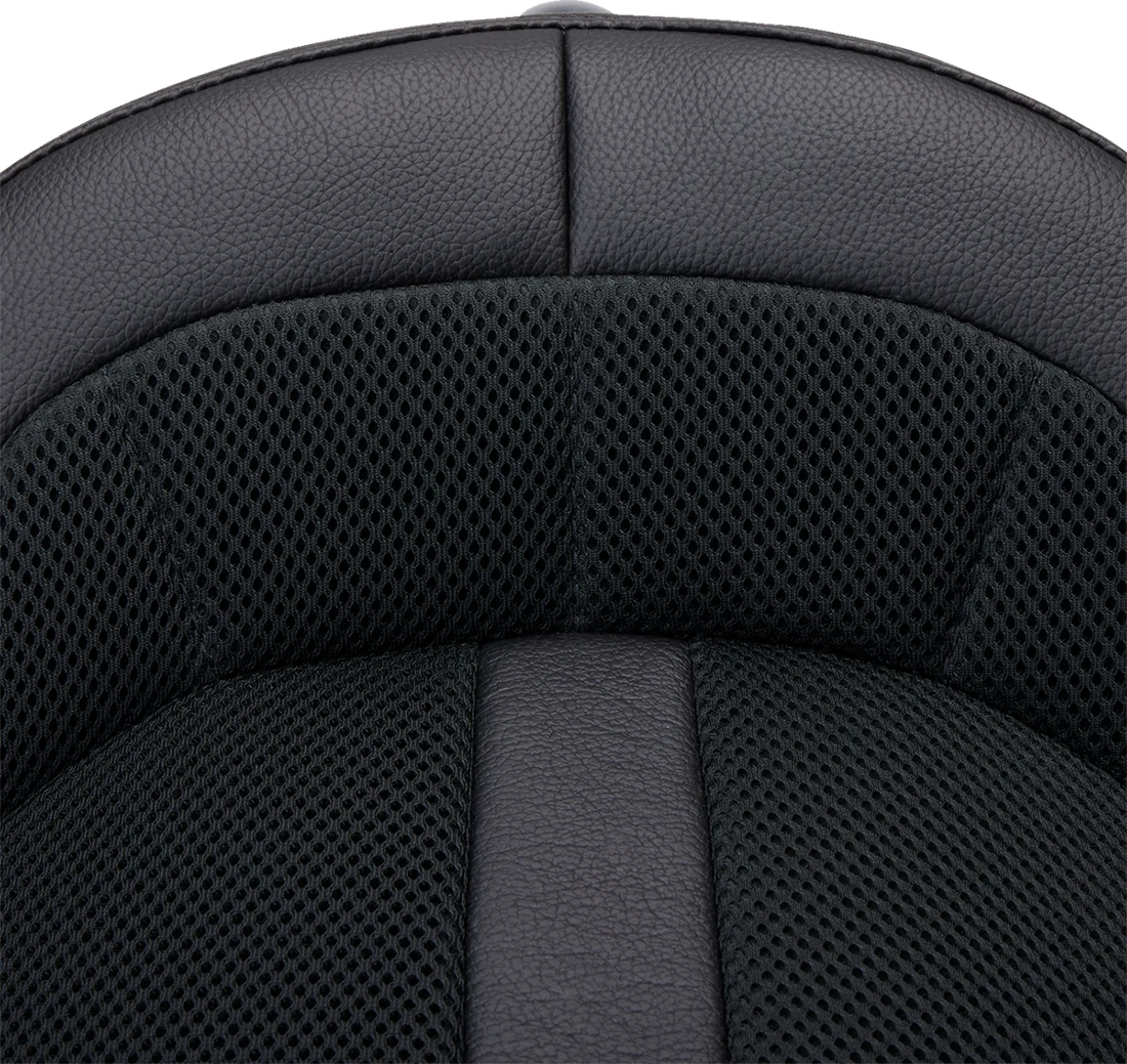 Danny Gray BigIST Solo Air Seat - Black Leather - XL '04-'17 FA-DGE-0284 - Side View