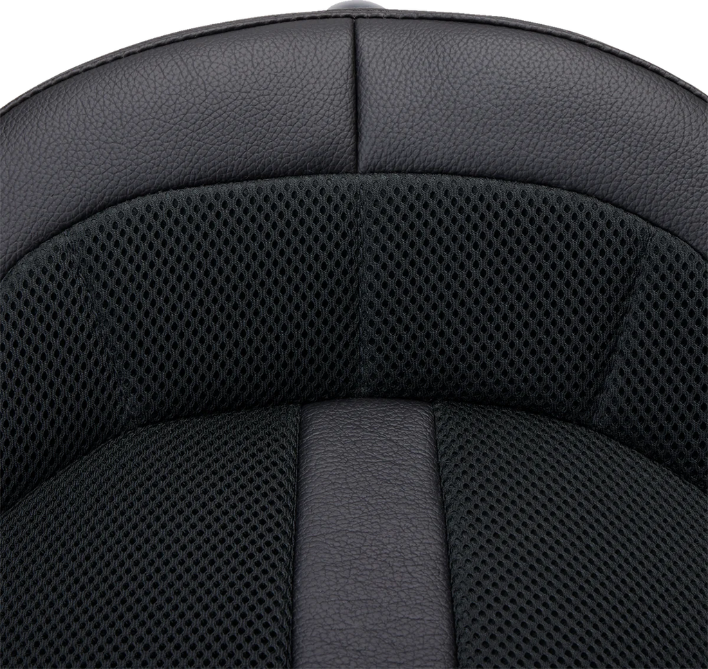 Danny Gray BigIST Solo Air Seat - Black Leather - XL '04-'17 FA-DGE-0284 - Side View