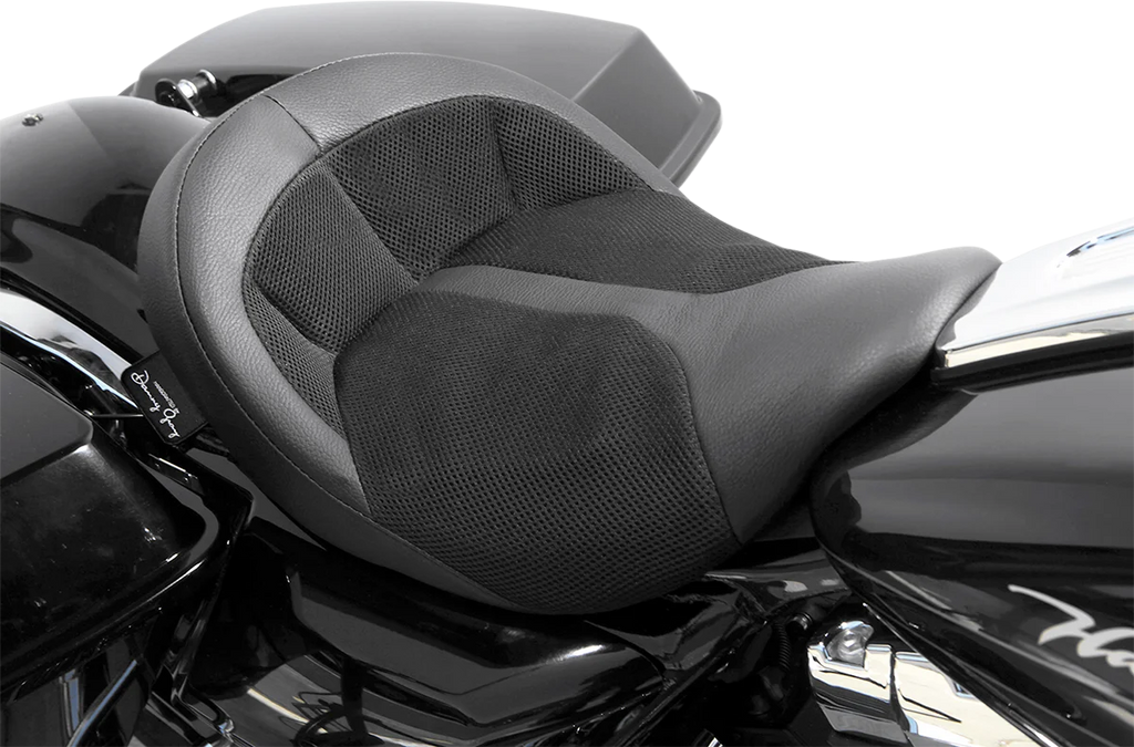 Danny Gray BigIST Solo Air Seat - Black Leather - XL '04-'17 FA-DGE-0284 - Additional View 5