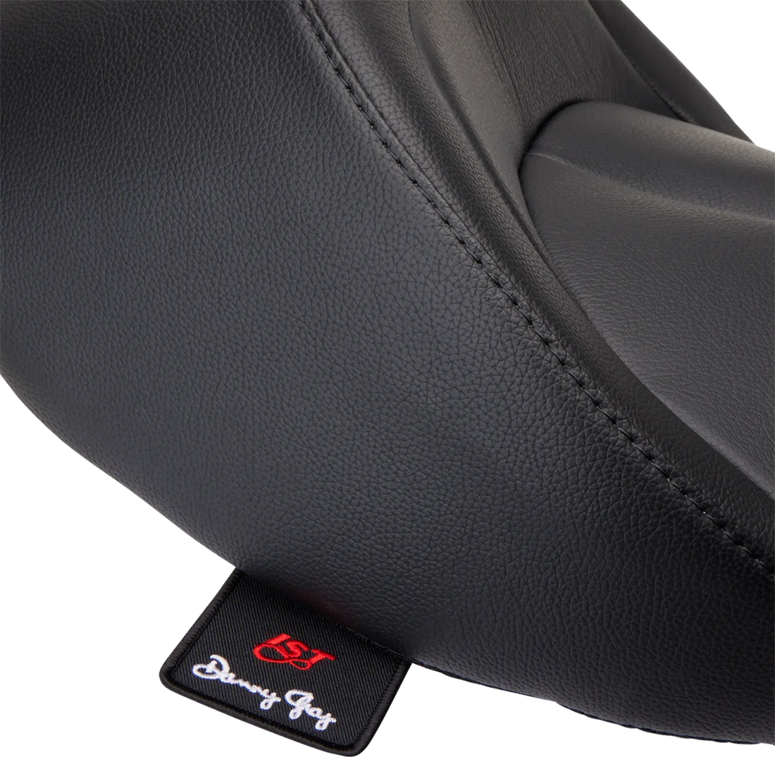 Danny Gray BigIST Solo Seat - Black Leather - XL '04-'17 FA-DGE-0274 - Side View