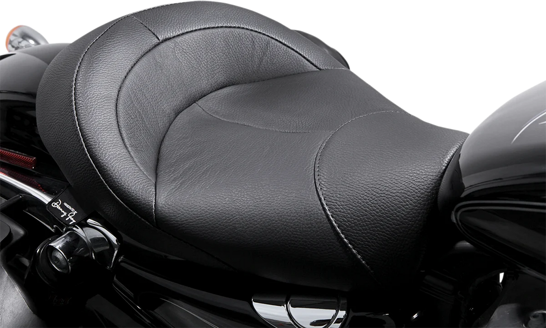 Danny Gray BigIST Solo Seat - Black Leather - XL '04-'17 FA-DGE-0274 - Back View