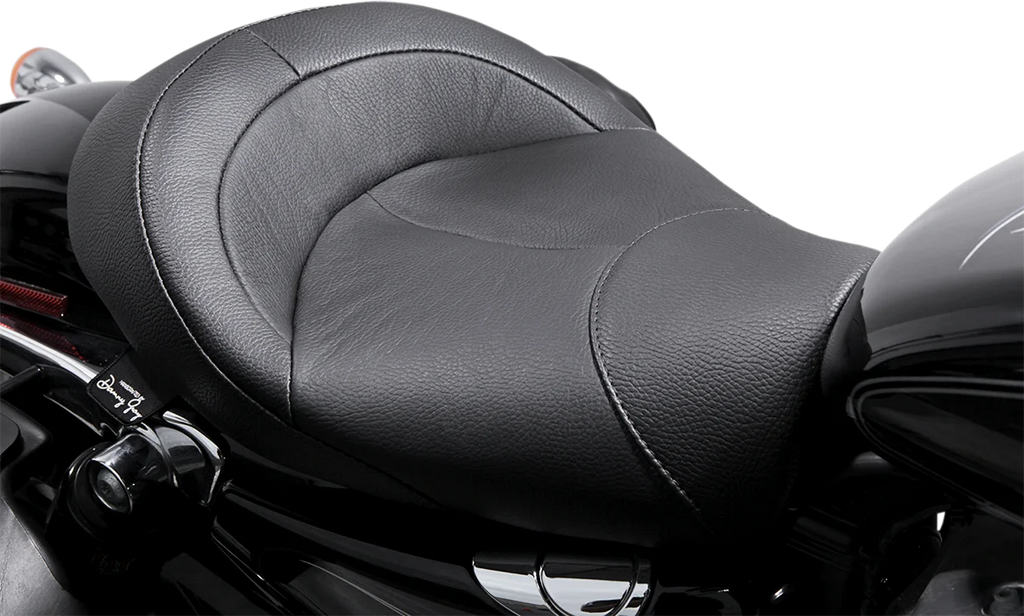 Danny Gray BigIST Solo Seat - Black Leather - XL '04-'17 FA-DGE-0274 - Back View