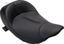 Load image into Gallery viewer, Danny Gray BigIST Solo Seat - Black Leather - XL '04-'17 FA-DGE-0274 - Installation View