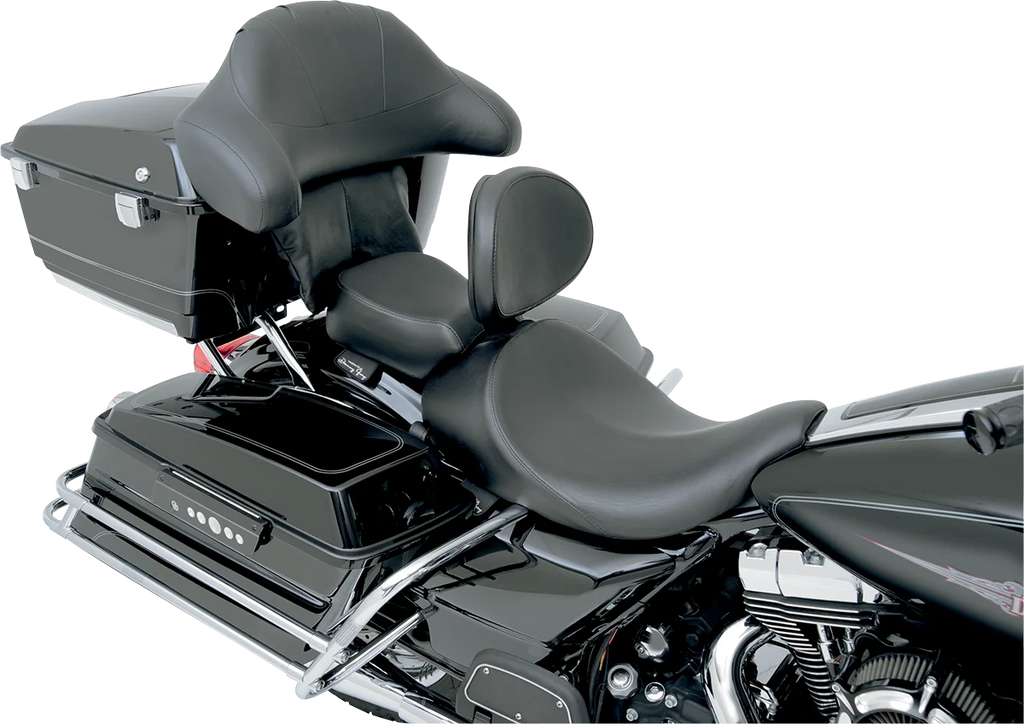 Danny Gray Bigseat - Smooth - Backrest Receptacle - FL '08-'23 21-418 - Back View