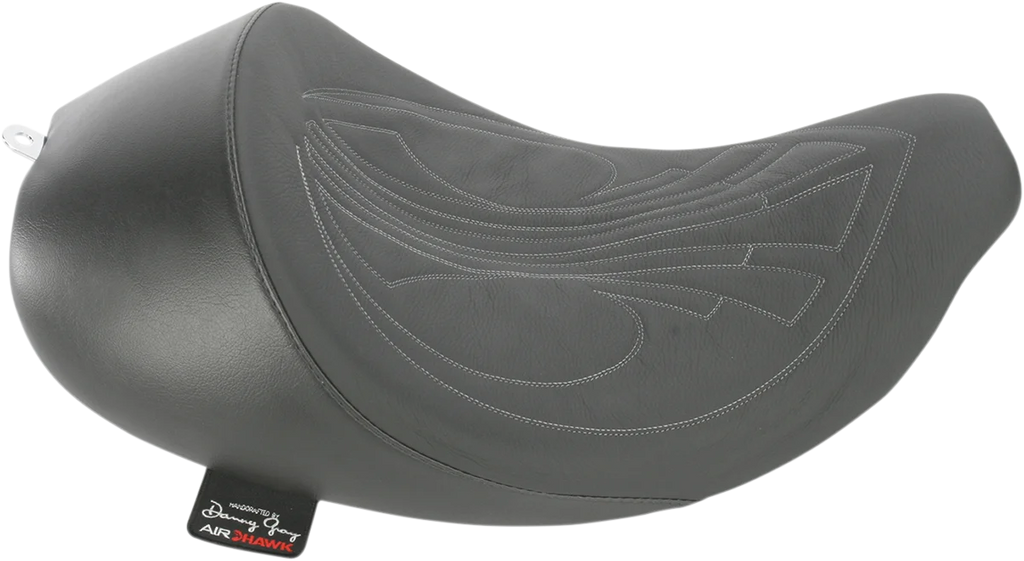 Danny Gray Bigseat™ Solo Seat - Drag Stitch w/ Charcoal Gray Thread - FL '08-'23 21-417DAIR - Main Product View
