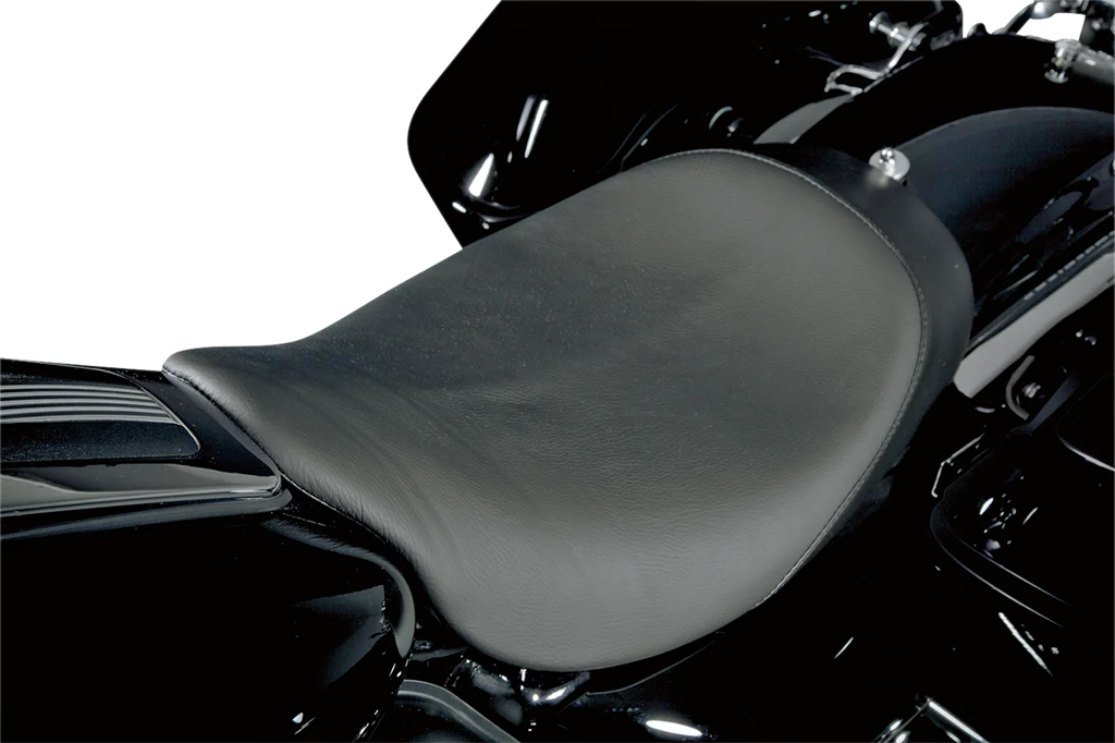 Danny Gray Buttcrack™ Solo Seat - Black - Smooth - FL '08-'23 21-403 - Back View
