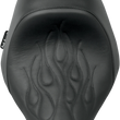 Load image into Gallery viewer, Danny Gray Speed Cradle Solo Seat - Flame Stitched - FXCW/C '08-'11 21-714F - Side View
