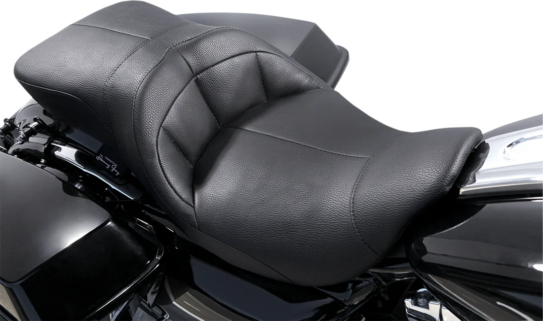 Danny Gray TourIST Seat - Black - Vinyl - FL '08-'23 FA-DGE-0315 - Side View