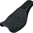 Load image into Gallery viewer, Danny Gray Weekday™ 2-Up Seat - Double Diamond w/ Charcoal Stitch - FXD '06-'17 22-608DIA - Main Product View