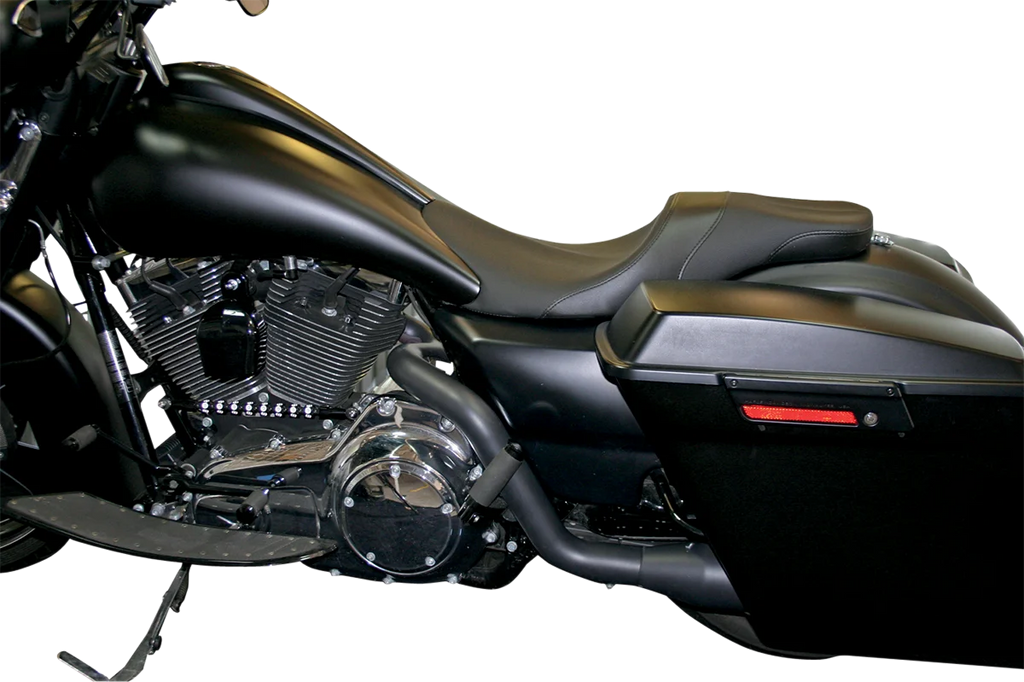 Danny Gray Weekday™ 2-Up Seat - Smooth - Black - FL '08-'16 PYO-STK08-1 - Back View
