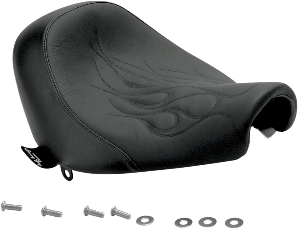 Danny Gray Weekday Solo Seat - Flame Stitch - FXCW/C '08-'11 21-701F - Side View