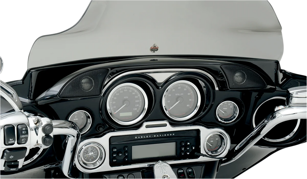 Dash Trim/Tweeter Pod - Harley Davidson Hogtunes HF-1 - Side View