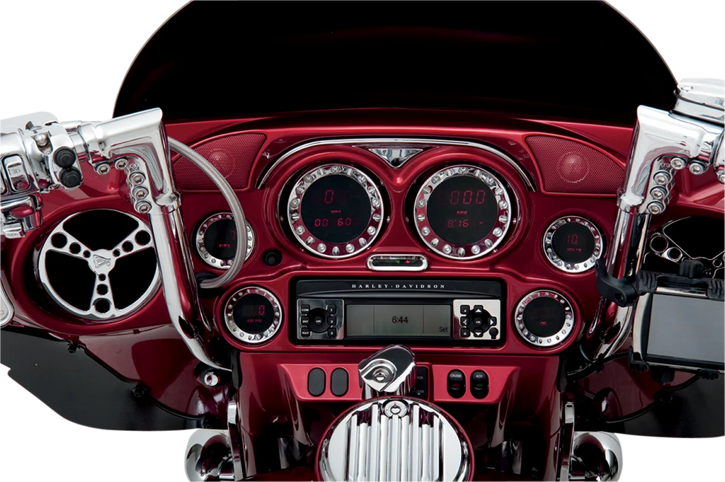 Dash Trim/Tweeter Pod - Harley Davidson Hogtunes HF-1 - Installation View