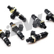 Load image into Gallery viewer, DeatschWerks 01-05 Lexus IS300 2JZ-GE Bosch EV14 1200cc Injectors (Set of 6) - Side View