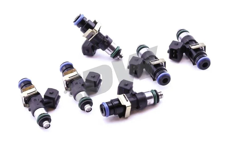 DeatschWerks 01-05 Porsche 911/996 H6 (Turbo) Bosch EV14 1500cc Injectors (Set of 6) - Back View