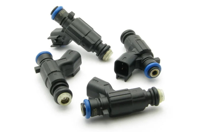 DeatschWerks 01-08 Honda Civic D17/R18 450CC Top Feed Injectors - Side View