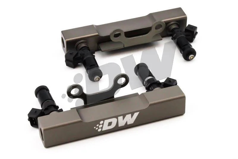DeatschWerks 02+ Subaru WRX / 07+ STI/LGT Top Feed Fuel Rail Upgrade Kit w/ 1500cc Injectors - Installation View