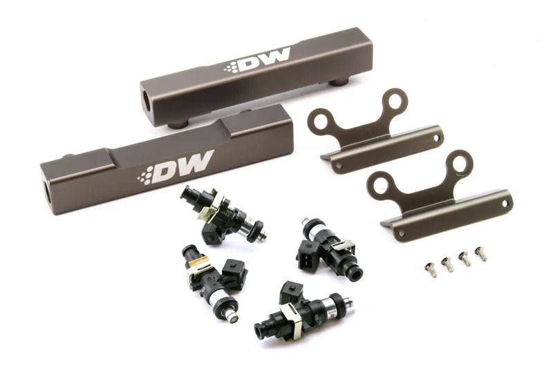 DeatschWerks 02+ Subaru WRX / 07+ STI/LGT Top Feed Fuel Rail Upgrade Kit w/ 1500cc Injectors - Additional View 5