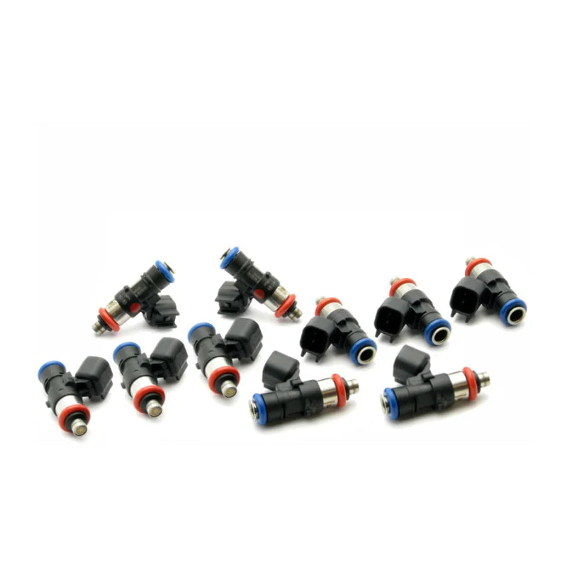 DeatschWerks 03-06 Dodge Viper (Drop In) / 92-02 Viper (Top Feed Only) 90lb Injectors - Set of 10 - Side View