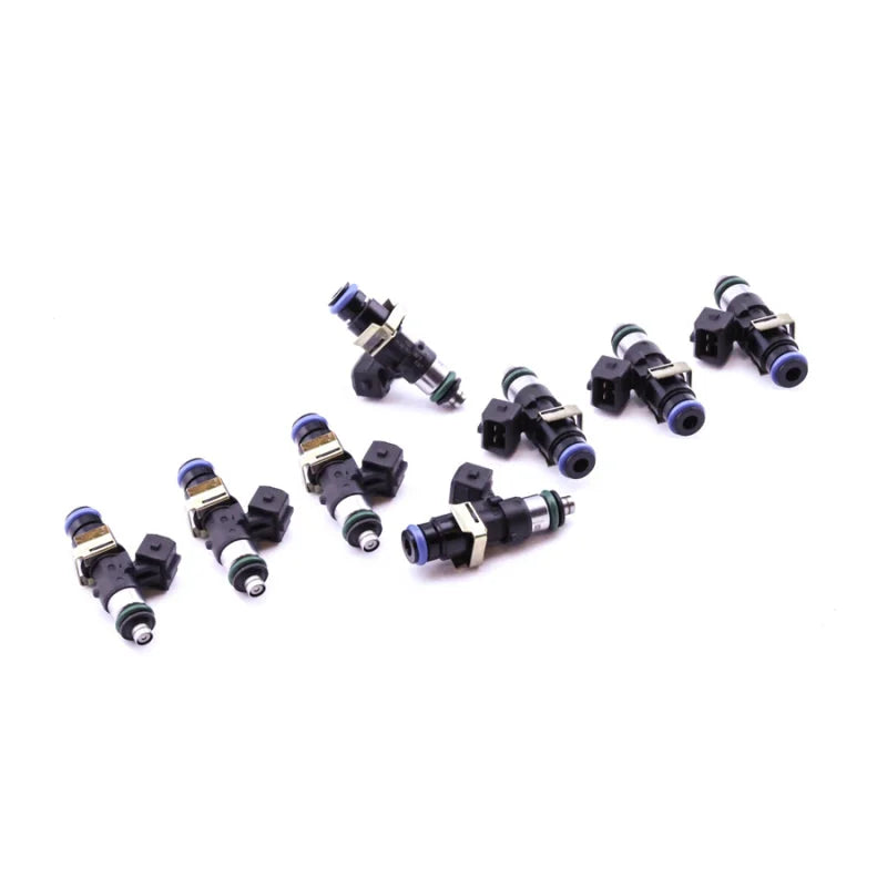 DeatschWerks 03-06 Mercedes CL55 AMG / 03-06 E55 AMG Bosch EV14 1500cc Injectors (Set of 8) - Side View